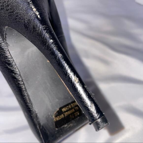 Qupid open toe tall high heels with a flower toe detailing SZ 7.5 - Picture 13 of 13